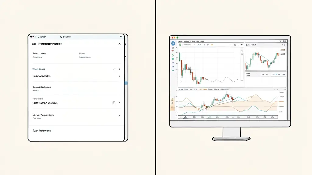 Multi-monitor trading station displaying technical analysis and candlestick patterns for brokerage auditing
